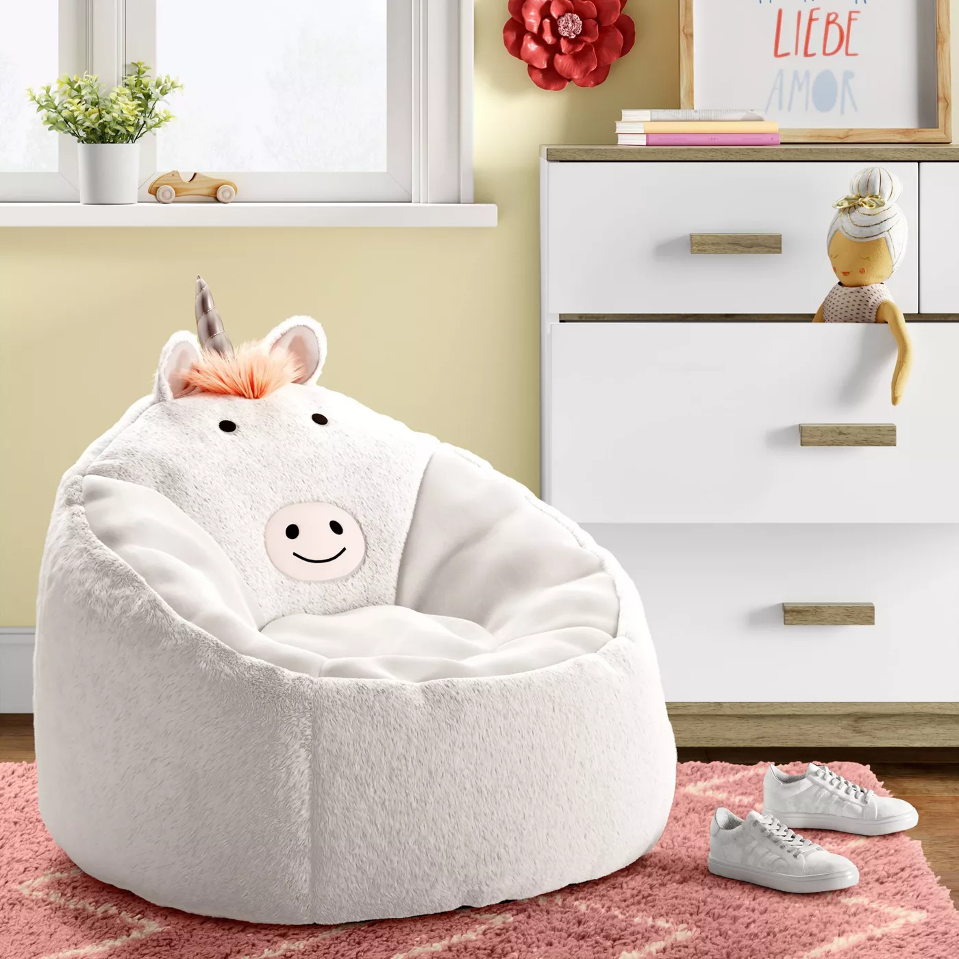 Unicorn Bean Bag Chair Pillowfort