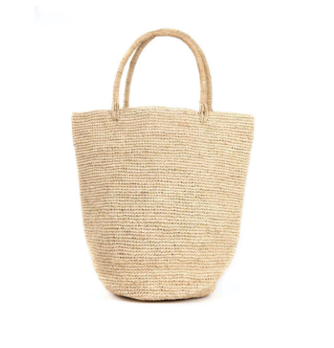 RAFFIA TOTE - NATURAL - Give InKind