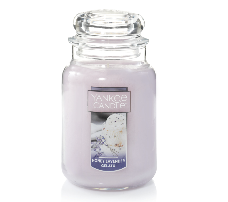 Honey Lavender Gelato scented Yankee Candle. what to get someone who lost a loved one